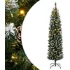 Image de vidaXL Sapin de Noël Artificiel Mince 150 LED 150 cm