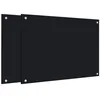 Image de vidaXL Dosserets de Cuisine 2 pcs Noir 70x50 cm Verre trempé, dosseret, crédence en Verre, crédence, carrelage de dosseret, crédence de Cuisine