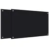 Image de vidaXL Dosserets de Cuisine 2 pcs Noir 80x50 cm Verre trempé, dosseret, crédence en Verre, crédence, carrelage de dosseret, crédence de Cuisine