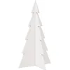 Image de vidaXL Arbre de Noël en Bois pour décoration Blanc 80 cm pin Massif, décoration de Sapin de Noël en Bois, Sapin de Noël en Bois, Sapin de Noël en Bois Massif