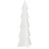 Image de vidaXL Arbre de Noël en Bois pour décoration Blanc 112 cm pin Massif, décoration de Sapin de Noël en Bois, Sapin de Noël en Bois, Sapin de Noël en Bois Massif