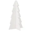 Image de vidaXL Arbre de Noël en Bois pour décoration Blanc 69,5 cm pin Massif, décoration de Sapin de Noël en Bois, Sapin de Noël en Bois, Sapin de Noël en Bois Massif