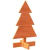 Image de vidaXL Arbre de Noël en Bois pour décoration 60 cm Bois de pin Massif, décoration de Sapin de Noël en Bois, Sapin de Noël en Bois, Sapin de Noël en Bois Massif