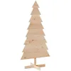 Image de Arbre de Noël en bois pour décoration 150 cm bois massif de pin