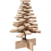 Image de VidaXL Arbre de Noël en Bois Massif de Pin pour Décoration - 60 cm