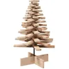 Image de vidaXL Arbre de Noël en Bois pour décoration 80 cm Bois Massif de pin
