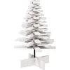 Image de Arbre de Noël en bois pour décoration blanc 80 cm pin massif