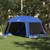 Image de vidaXL Tente de piscine moustiquaire amovible parois maille bleu azur