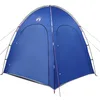 Image de vidaXL Tente de Piscine avec Toit Bleu Azure 366 x 305 x 231 cm, Abri de Jardin et terrasse, Gazebo Portable, Toile résistante à l'eau, Tente Anti-UV, auvent Pliable pour être Dehors