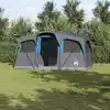 Image de vidaXL Tente familiale avec toit Bleu et gris 435 x 255 x 216 cm