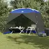 Image de vidaXL Tente moustiquaire avec toit Bleu azure 320 x 320 x 218 cm