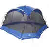 Image de vidaXL Tente moustiquaire avec toit Bleu azure 434 x 434 x 230 cm