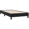 Image de vidaXL Sommier à Lattes de lit sans Matelas Noir 90x210 cm Velours