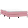 Image de vidaXL Sommier à Lattes de lit sans Matelas Rose 160x220 cm Velours
