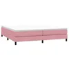 Image de vidaXL Sommier à Lattes de lit sans Matelas Rose 200x220 cm Velours