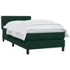 Image de vidaXL Sommier à Lattes de lit et Matelas Vert foncé 80x220 cm Velours