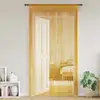 Image de vidaXL Rideaux à fils 2 pcs or 100x250 cm