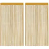 Image de vidaXL Rideaux à Fils 2 pcs Or 140x250 cm, Rideau à Franges, Rideau à Passe-Tringle, Rideau à Franges à Fils, Rideau à Fils de Porte