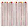 Image de vidaXL Rideaux à Fils 2 pcs Multicolore 100x250 cm, Rideau à Franges, Rideau à Passe-Tringle, Rideau à Franges à Fils, Rideau à Fils de Porte