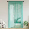 Image de vidaXL Rideaux à fils 2 pcs turquoise 100x250 cm