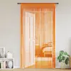 Image de vidaXL Rideaux à fils 2 pcs orange 100x250 cm