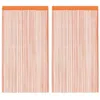 Image de vidaXL Rideau en Fils 2 pcs 140 x 250 cm Orange, Rideau à Franges, Rideau à Passe-Tringle, Rideau à Franges à Fils, Rideau à Fils de Porte