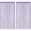Image de vidaXL Rideau en Fils 2 pcs 140 x 250 cm Violet, Rideau à Franges, Rideau à Passe-Tringle, Rideau à Franges à Fils, Rideau à Fils de Porte