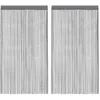 Image de vidaXL Rideaux à Fils 2 pièces Anthracite 100x250 cm