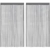 Image de vidaXL Rideaux à Fils 2 pièces Anthracite 140x250 cm