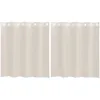 Image de vidaXL Rideaux en Voile avec oeillets 2 pcs crème 140x140 cm, Rideau en Filet, Rideau Transparent, Voile de fenêtre, Traitement de fenêtre