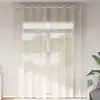 Image de vidaXL Rideaux en voile avec oeillets 2 pcs crème 140x260 cm