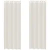 Image de vidaXL Rideaux en Voile avec oeillets 2 pcs crème 140x300 cm, Rideau en Filet, Rideau Transparent, Voile de fenêtre, Traitement de fenêtre