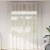 Image de vidaXL Rideaux en voile avec oeillets 2 pcs crème 140x300 cm