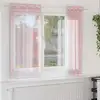 Image de vidaXL Rideaux en voile avec oeillets 2 pcs rose clair 140x140 cm
