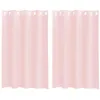 Image de vidaXL Rideaux en Voile avec oeillets 2 pcs Rose Clair 140x175 cm, Rideau en Filet, Rideau Transparent, Voile de fenêtre, Traitement de fenêtre