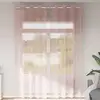 Image de vidaXL Rideaux en voile avec oeillets 2 pcs rose clair 140x260 cm