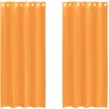 Image de vidaXL Rideaux en Voile avec oeillets 2 pcs Orange 140x245 cm, Rideau en Filet, Rideau Transparent, Voile de fenêtre, Traitement de fenêtre