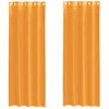 Image de vidaXL Rideaux en Voile avec oeillets 2 pcs Orange 140x260 cm, Rideau en Filet, Rideau Transparent, Voile de fenêtre, Traitement de fenêtre