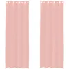 Image de vidaXL Rideaux en Voile avec oeillets 2 pcs Rose 140 x 300 cm, Rideau en Filet, Rideau Transparent, Voile de fenêtre, Traitement de fenêtre