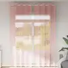 Image de vidaXL Rideaux en voile avec oeillets 2 pcs rose 140 x 300 cm