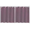 Image de vidaXL Rideaux en Voile avec oeillets 2 pcs Violet 140x140 cm