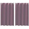 Image de vidaXL Rideaux en Voile avec oeillets 2 pcs Violet 140x175 cm, Rideau en Filet, Rideau Transparent, Voile de fenêtre, Traitement de fenêtre
