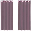 Image de vidaXL Rideaux en Voile avec oeillets 2 pcs Violet 140x245 cm, Rideau en Filet, Rideau Transparent, Voile de fenêtre, Traitement de fenêtre