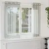 Image de vidaXL Rideaux en voile avec oeillets 2 pcs gris clair 140x140 cm