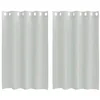 Image de vidaXL Rideaux en Voile avec oeillets 2 pcs Gris Clair 140x175 cm, Rideau en Filet, Rideau Transparent, Voile de fenêtre, Traitement de fenêtre