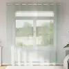 Image de vidaXL Rideaux en voile avec oeillets 2 pcs gris clair 140x245 cm