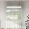 Image de vidaXL Rideaux en voile avec oeillets 2 pcs gris clair 140x260 cm
