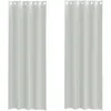 Image de vidaXL Rideaux en Voile avec oeillets 2 pcs Gris Clair 140x300 cm, Rideau en Filet, Rideau Transparent, Voile de fenêtre, Traitement de fenêtre