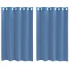 Image de vidaXL Rideaux en Voile avec oeillets 2 pcs Bleu Royal, Rideau en Filet, Rideau Transparent, Voile de fenêtre, Traitement de fenêtre
