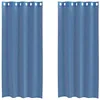 Image de vidaXL Rideaux en Voile avec oeillets 2 pcs Bleu Royal, Rideau en Filet, Rideau Transparent, Voile de fenêtre, Traitement de fenêtre